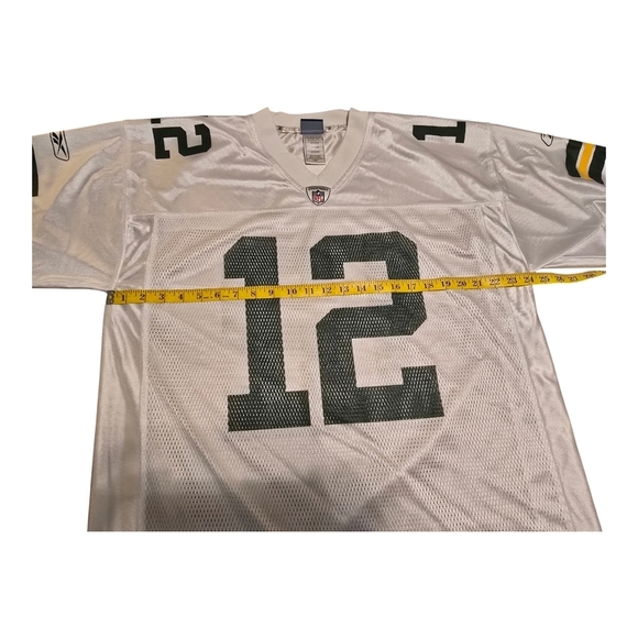 Reebok On Field Green Bay Packers Aaron Rodgers #12 Jersey Mens Large White NFL - Picture 5 of 10